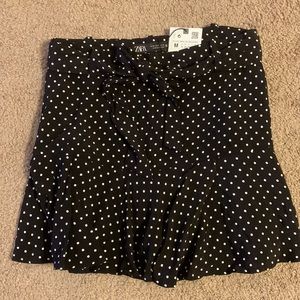 Zara polka dot skort